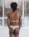 BASERANGE Mississippi Narrow Collection Bamboo Fiber and Cotton Soft Underwear France BAS-BRMI-BL-AU25-PIER GREEN